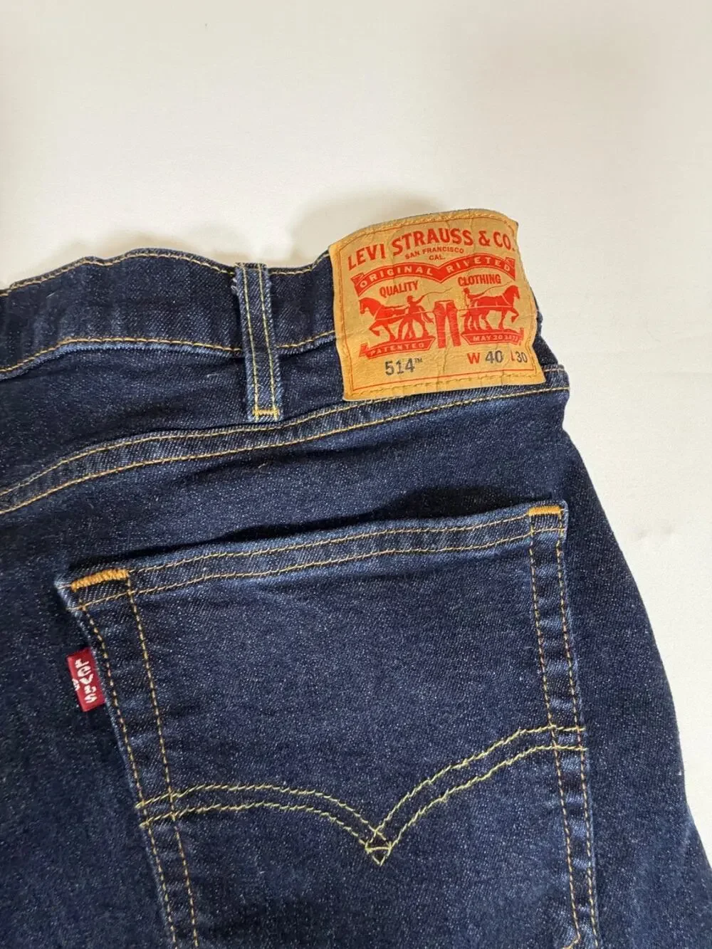 LEVI'S 514 REGULAR STRAIGHT FIT JEANS BLUE 40X34 Men's